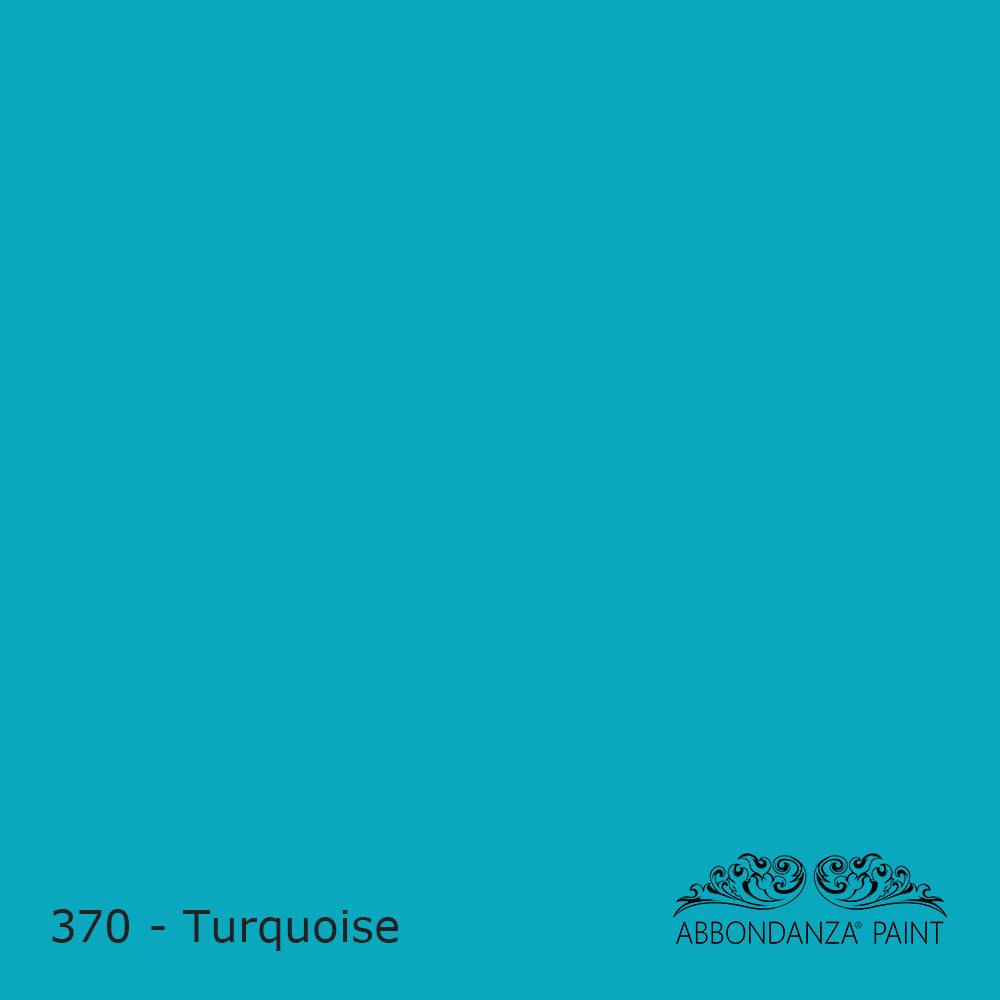 Kleurstaal handgeschilderd met Abbondanza krijtverf Turquoise 370