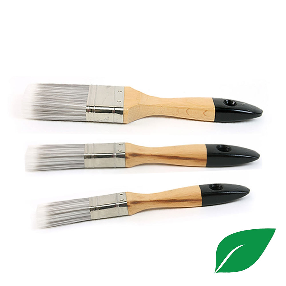 Platte synthetische kwast, speciaal voor watergedragen verfsoorten