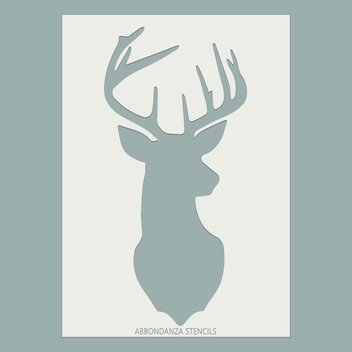 Abbondanza Stencil Stag Silhouette