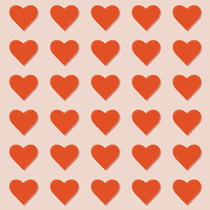 Stencil Big Heart Pattern, voor een decoratief hartenpatroon op meubels, muren en accessoires.