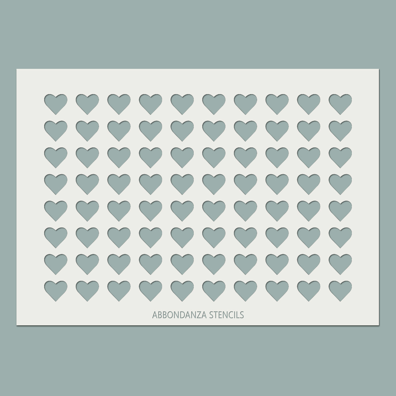 Stencil Heart Pattern, voor een decoratief hartjespatroon