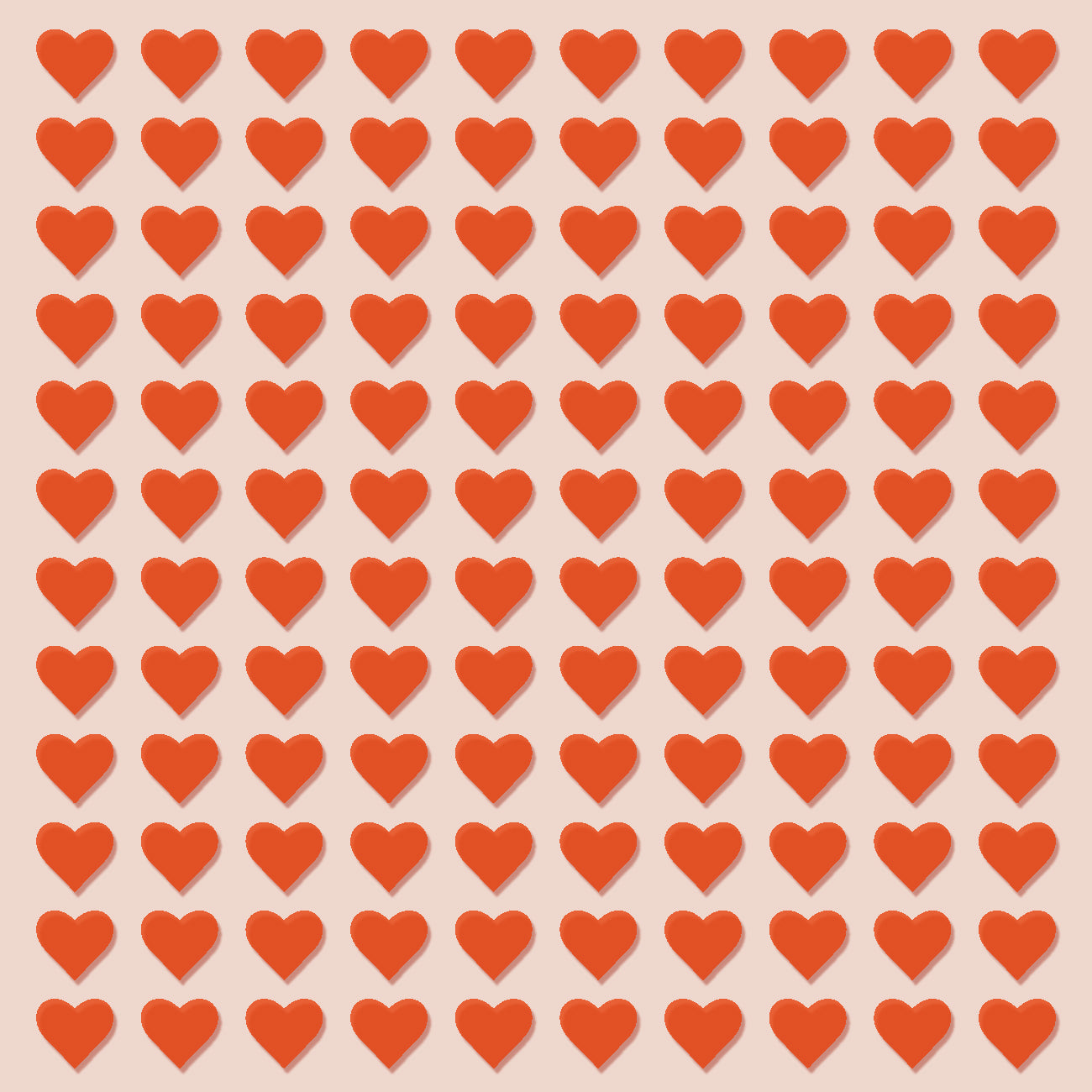 Stencil Heart Pattern, voor een decoratief hartjespatroon