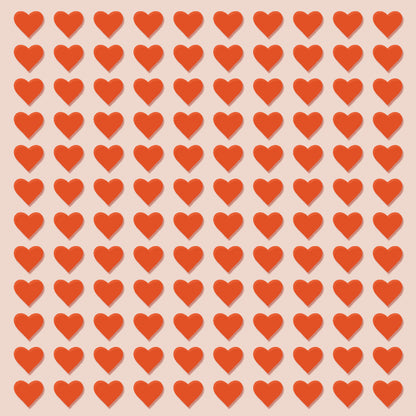 Stencil Heart Pattern, voor een decoratief hartjespatroon