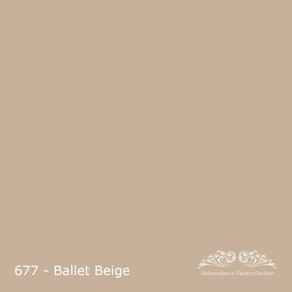 Kleurstaal handgeschilderd met Abbondanza krijtverf Ballet Beige 677