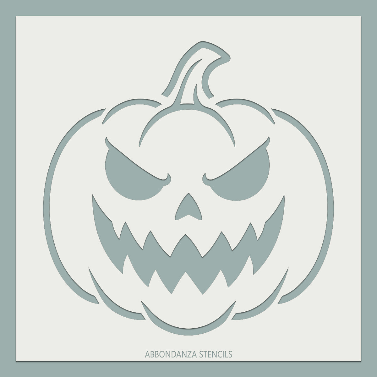 Stencil Scary Pumpkin