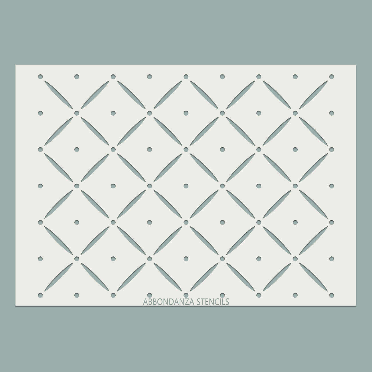 Stencil Squares & Dots Pattern