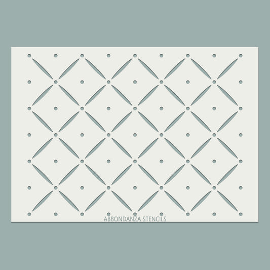 Stencil Squares & Dots Pattern