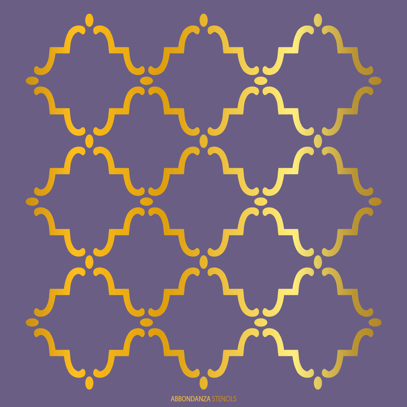 Abbondanza stencil 1001 Nights Gold en Purple