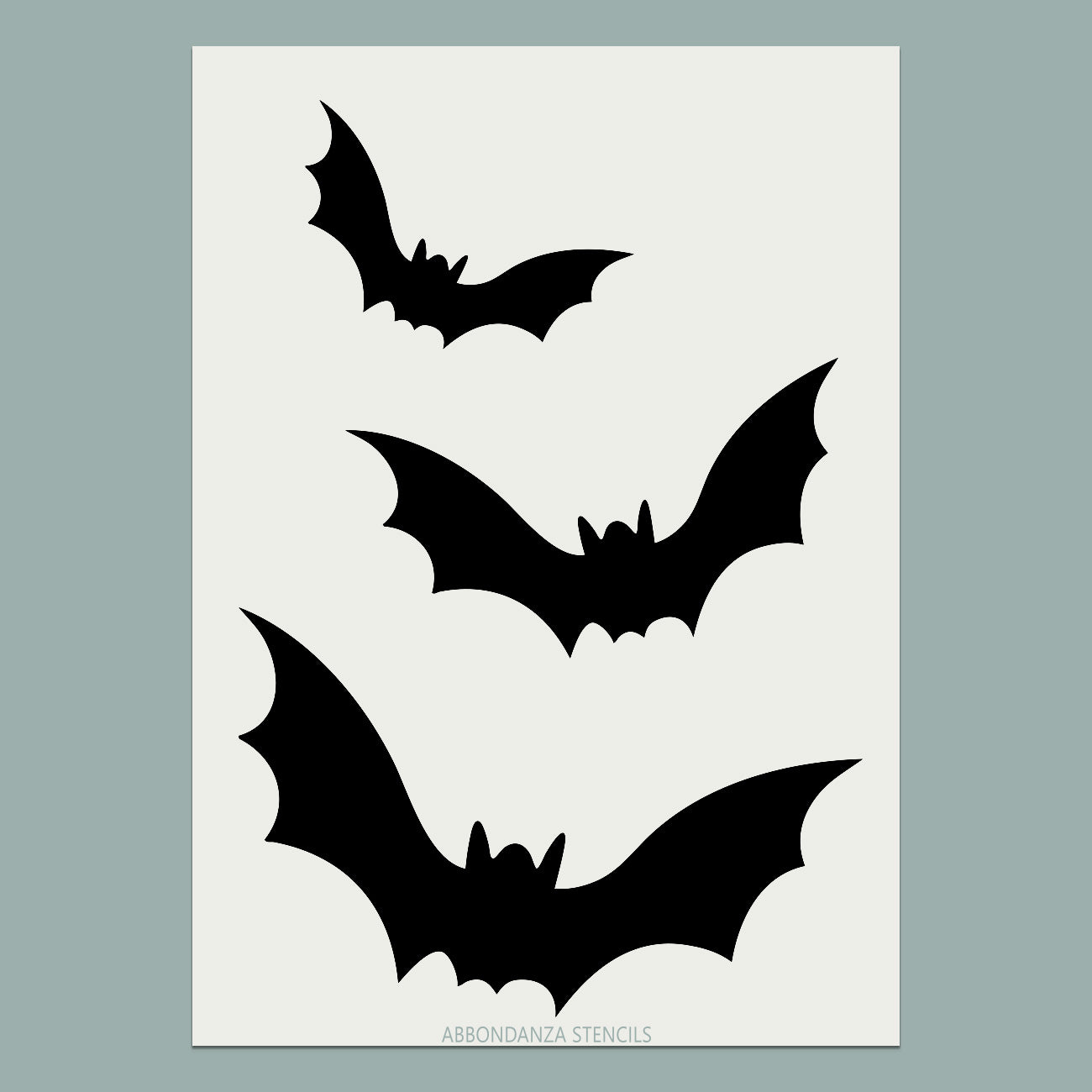 Stencil Flying Bats, vleermuizen sjabloon Abbondanza
