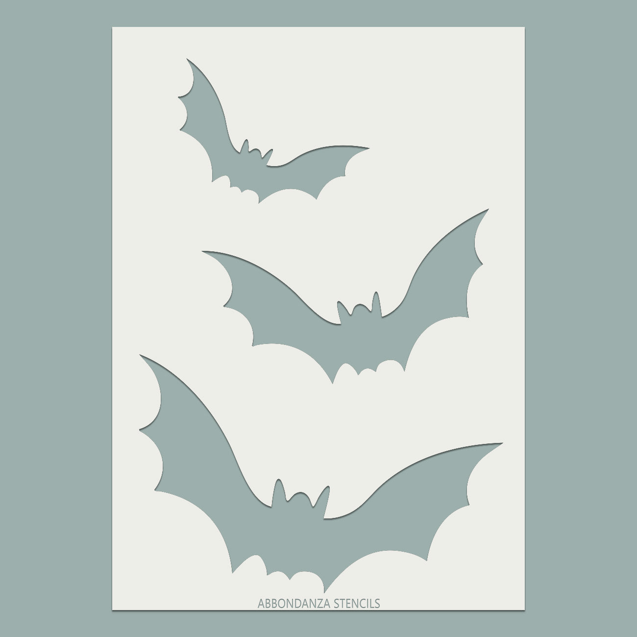 Stencil Flying Bats, vleermuizen sjabloon Abbondanza