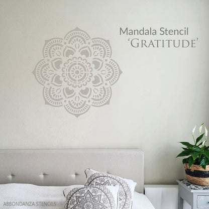 Mandala Stencil Gratitude