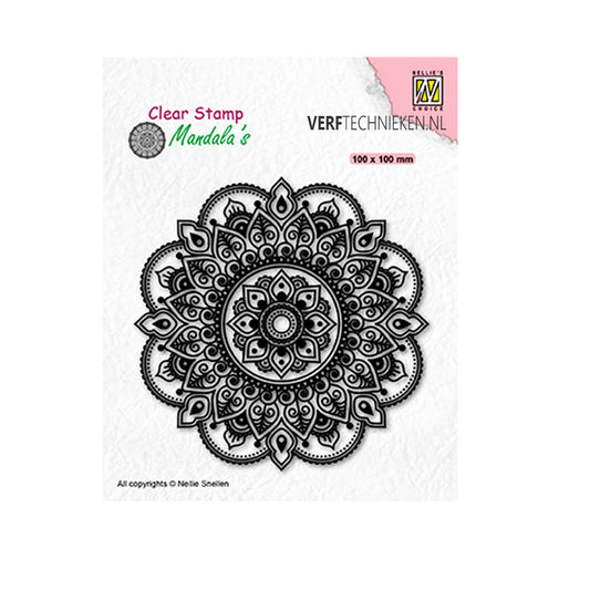 Stempel Mandala Fantasy Flower