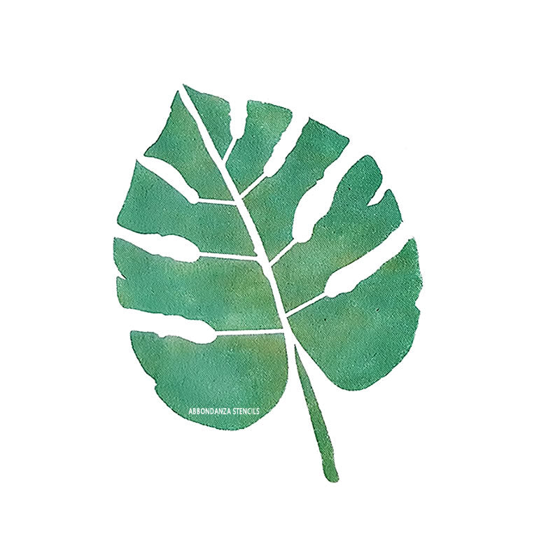 Monstera stencil Abbondanza Paint