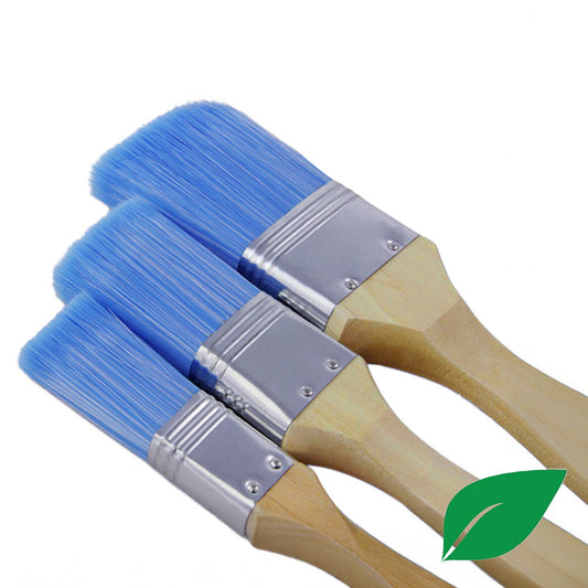 Kwastenset plat synthetisch 3-delig