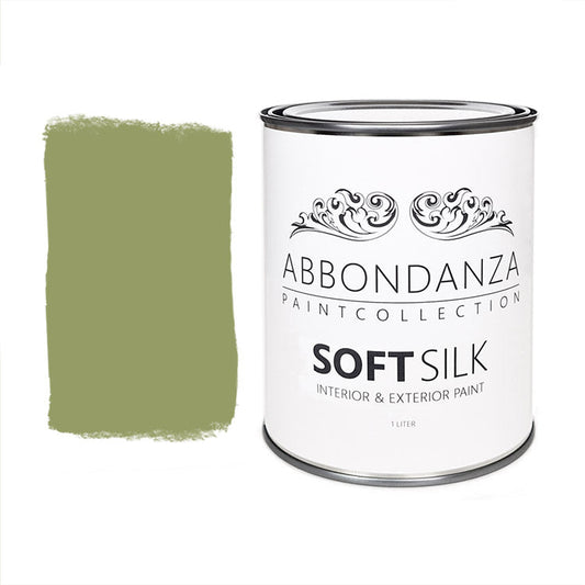 Lak Soft Silk Terre Verte is een warme olijfgroene aardtint, geïnspireerd op het gelijknamige aardpigment