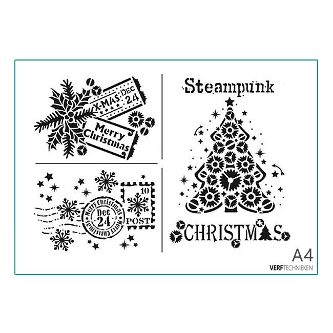 Sjabloon Steampunk Christmas