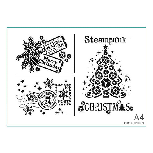 Sjabloon Steampunk Christmas