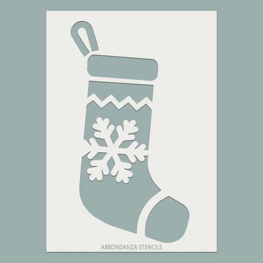 Stencil Christmas Stockings