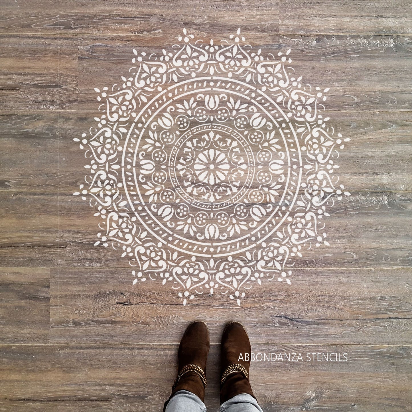 Mandala Stencil Freedom