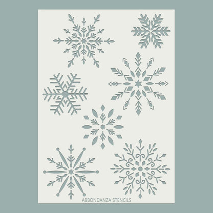 Stencil Snowflakes