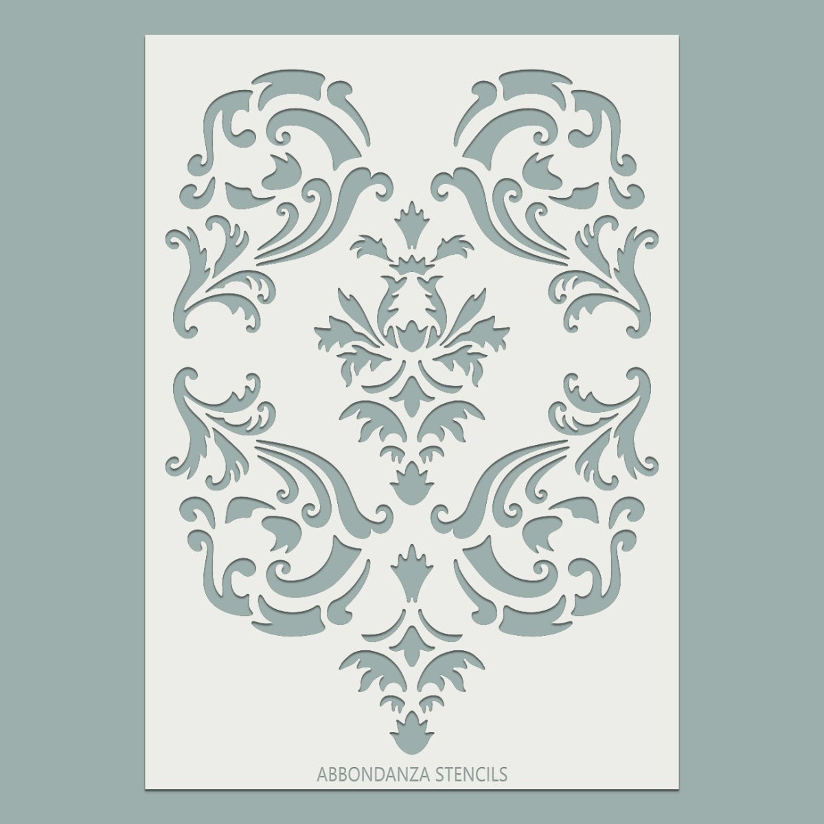 Stencil Swirly Damask