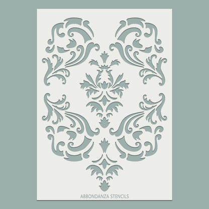 Stencil Swirly Damask