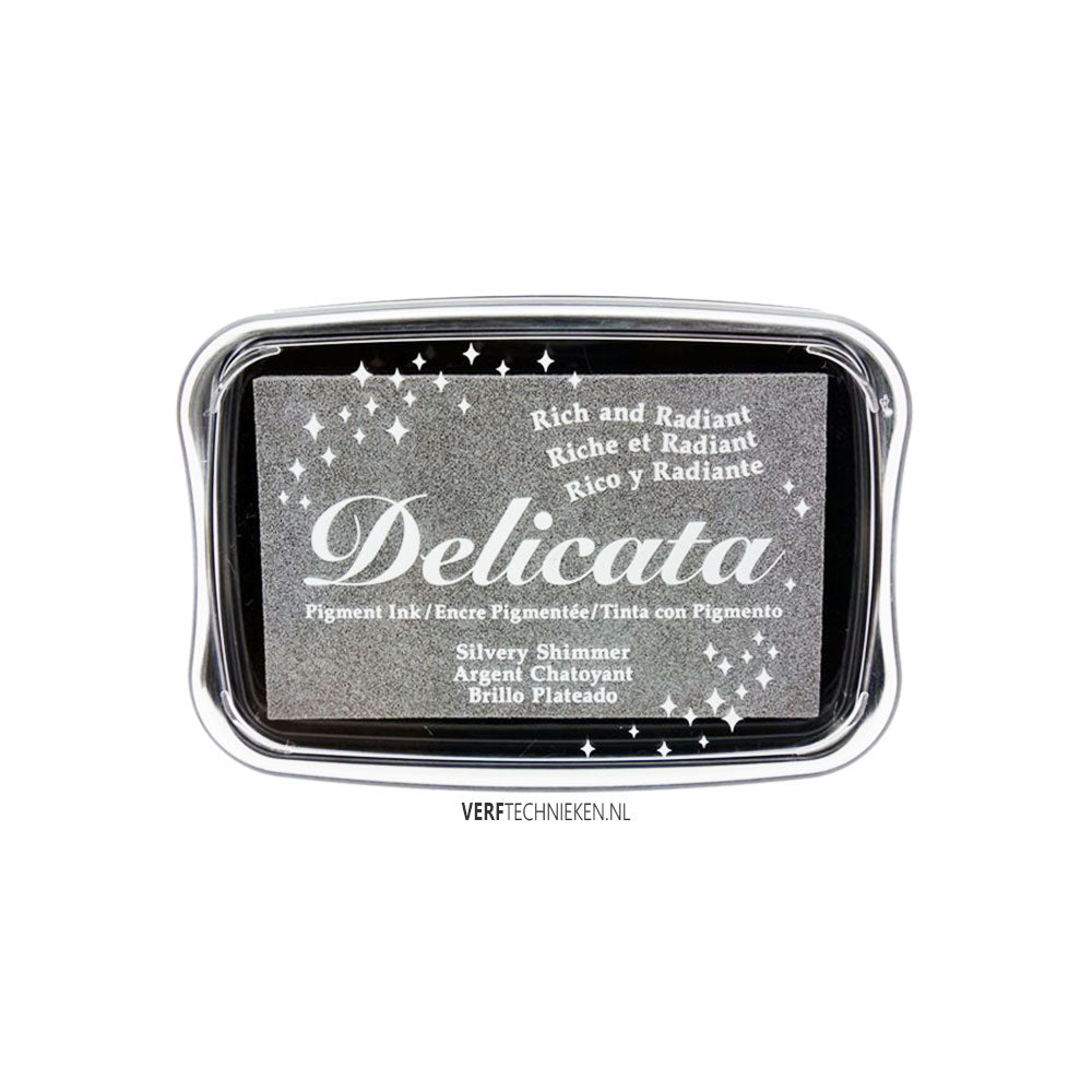 Tsukineko Delicata Inkpad Silvery Shimmer